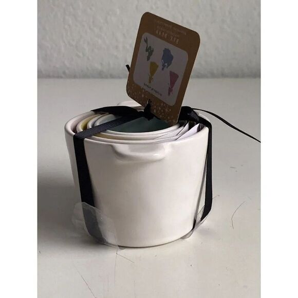 RAE DUNN Disney Princess Silhouette Watercolor Ceramic Measuring Cups Set Of 4 - Picture 5 of 8